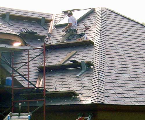 Slate Roof Central - Installing a slate hip